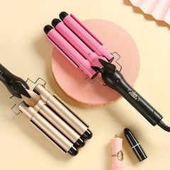 3 Barrel Curling Iron Hair Crimper Professional Hair Curling Wand