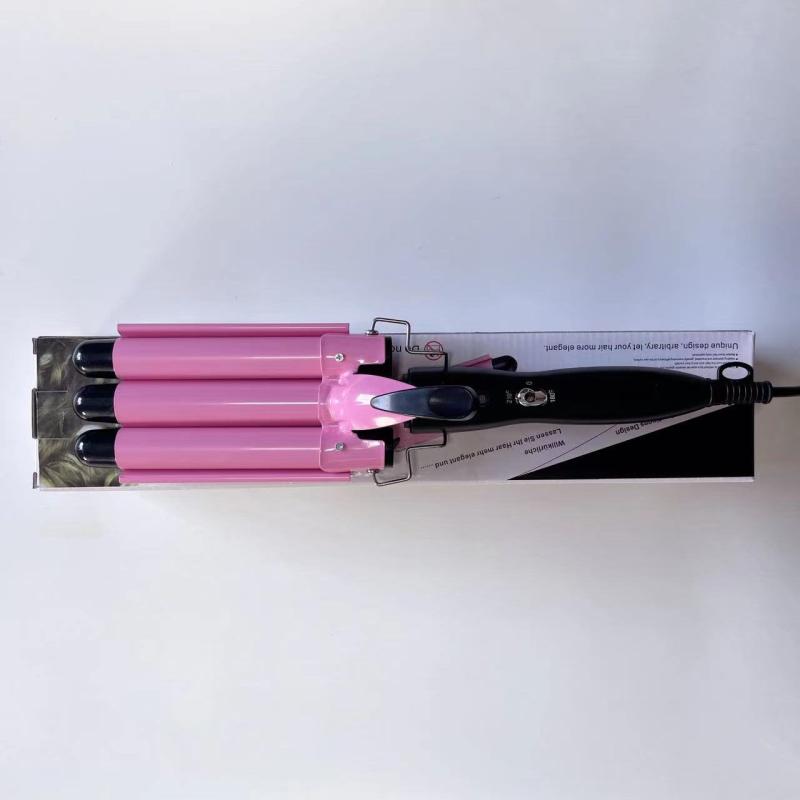3 Barrel Curling Iron Hair Crimper Professional Hair Curling Wand