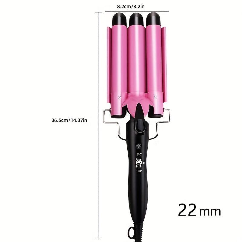 3 Barrel Hair Curling Iron Wand Waver Hair Curler Crimper 22mm