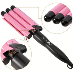 3 Barrel Hair Curling Iron Wand Waver Hair Curler Crimper 22mm