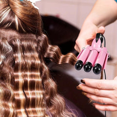 3 Barrel Hair Curling Iron Wand Waver Hair Curler Crimper 22mm