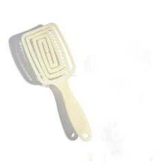 Single Slit Hair Brush Wide Vent Detangler Flexible Bristles Scalp Massage