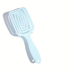 Single Slit Hair Brush Wide Vent Detangler Flexible Bristles Scalp Massage