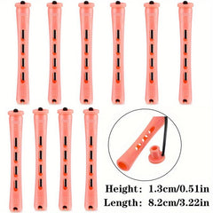 10pcs Long Perm Rods Cold Wave Hair Curling Roller Hairdressing Tools