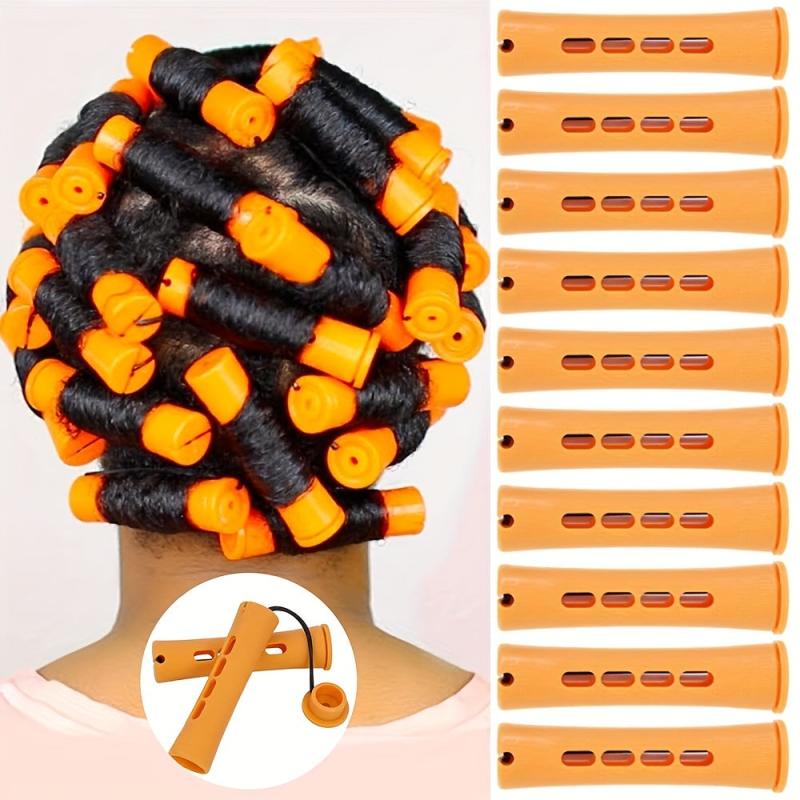 10pcs Long Perm Rods Cold Wave Hair Curling Roller Hairdressing Tools