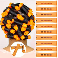 10pcs Long Perm Rods Cold Wave Hair Curling Roller Hairdressing Tools