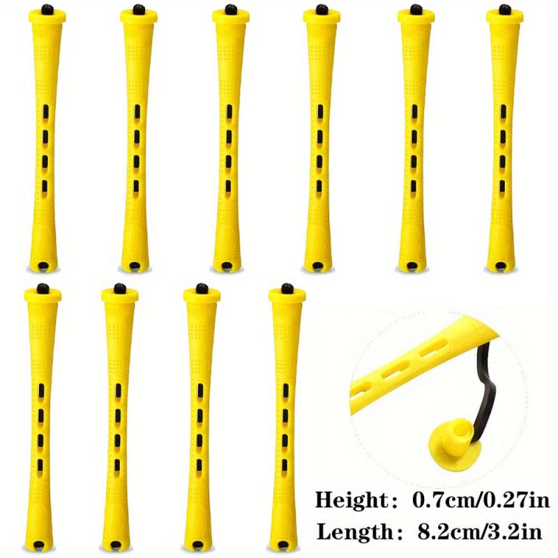 10pcs Long Perm Rods Cold Wave Hair Curling Roller Hairdressing Tools
