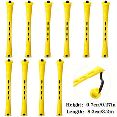 10pcs Long Perm Rods Cold Wave Hair Curling Roller Hairdressing Tools