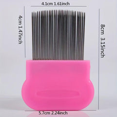 Metal Teeth Needle Comb for Hairdressing Styling
