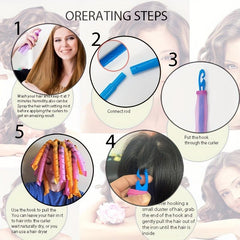 Heatless Hair Curlers No Heat Spiral Curls Hair Curlers With Hooks