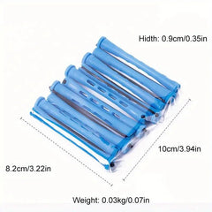 10pcs Cold Wave Perm Rods Set Hair Curling Rods For Long Hair