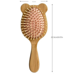 Bear Ear Hair Comb Scalp Massage Bamboo Air Cushion Comb