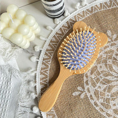 Bear Ear Hair Comb Scalp Massage Bamboo Air Cushion Comb