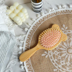 Bear Ear Hair Comb Scalp Massage Bamboo Air Cushion Comb