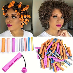 10pcs Cold Perm Rods Set Wave Rods Hair Rollers Hair Curling Rods