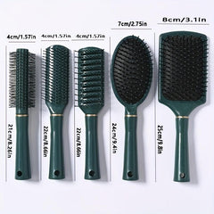Detangling Brush Anti Static Hairbrush Silicone Base Blow Drying Comb