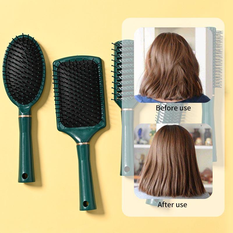 Detangling Brush Anti Static Hairbrush Silicone Base Blow Drying Comb