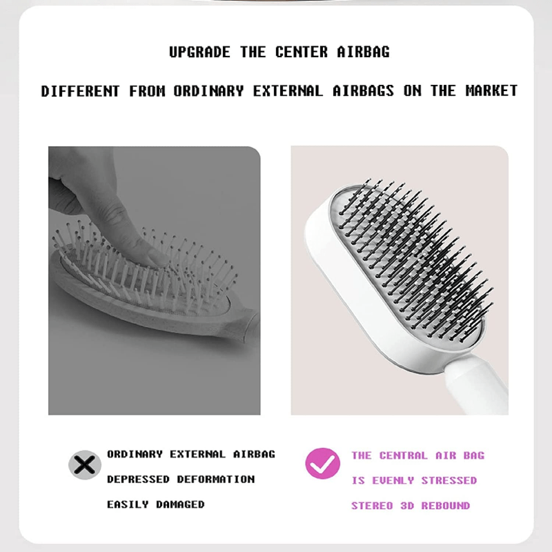Self Cleaning Hair Brush 3D Air Cushion Massager Brush