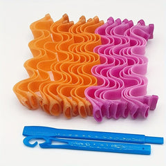 DIY Heatless Hair Curlers Rollers Kit Overnight Spiral Styling