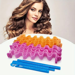 DIY Heatless Hair Curlers Rollers Kit Overnight Spiral Styling