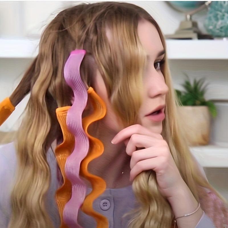 DIY Heatless Hair Curlers Rollers Kit Overnight Spiral Styling
