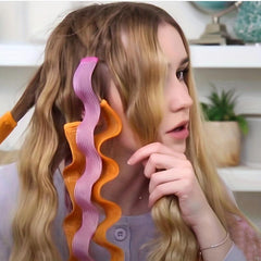 DIY Heatless Hair Curlers Rollers Kit Overnight Spiral Styling