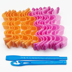 DIY Heatless Hair Curlers Rollers Kit Overnight Spiral Styling