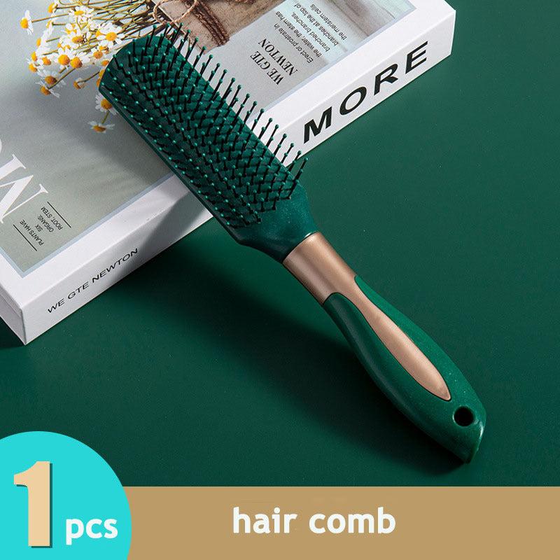 Green Detangling Comb Airbag Comb Scalp Massage Hair Brush