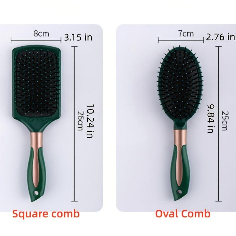 Green Detangling Comb Airbag Comb Scalp Massage Hair Brush