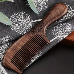 Natural Sandalwood Hair Comb for Long Hair