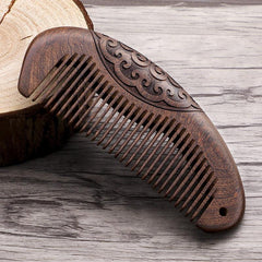 Natural Sandalwood Hair Comb for Long Hair