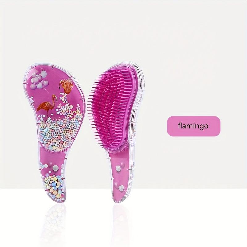 Cartoon Pattern Detangling Comb Anti Knot Hairdressing Comb