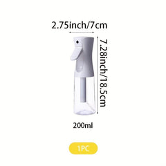 200ml Hair Spray Bottle Fine Mist Refillable High Pressure Sprayer