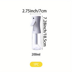 200ml Hair Spray Bottle Fine Mist Refillable High Pressure Sprayer