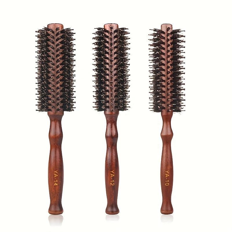Boar Bristle Hair Brush Comb Round for Curly Hair