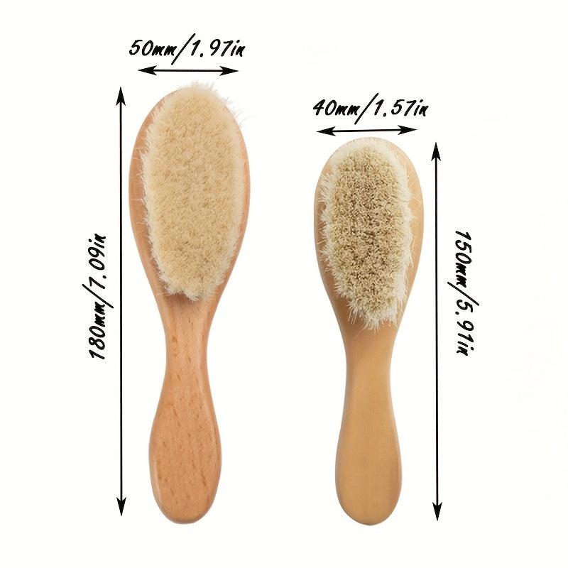 Natural Goat Bristles Soft Hair Brush Detangling Hair Brush