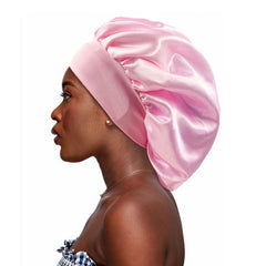 Large Satin Bonnet Silk Bonnet Hair Wrap For Sleeping