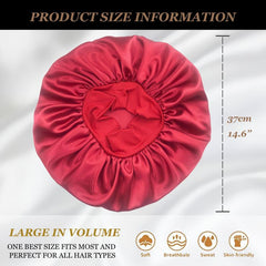 Large Satin Bonnet Silk Bonnet Hair Wrap For Sleeping
