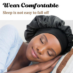 Large Satin Bonnet Silk Bonnet Hair Wrap For Sleeping