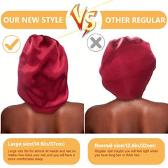 Large Satin Bonnet Silk Bonnet Hair Wrap For Sleeping