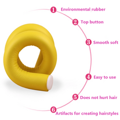 10pcs Soft Foam Bendy Hair Rollers DIY Hair Styling Tool Spiral Roller Curlers