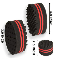 Hair Twist Sponge Small Holes Comb Wave Brush for Curls Women Men