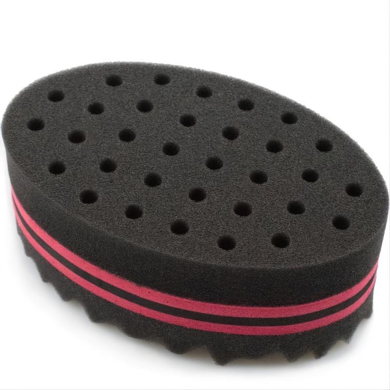 Hair Twist Sponge Small Holes Comb Wave Brush for Curls Women Men