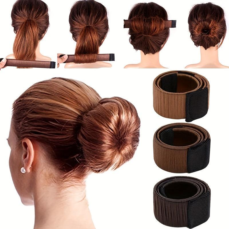 French Twist Donut Bun Maker for Women and Girls
