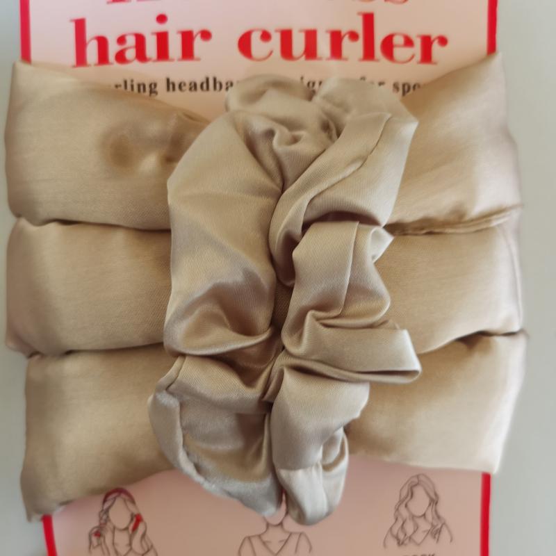 Heatless Curling Rod Headband DIY No Heat Curl Ribbon With Hair Clips