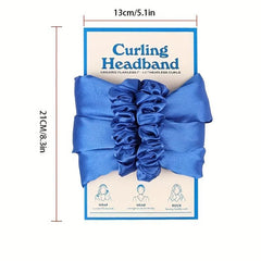 Heatless Curling Rod Headband DIY No Heat Curl Ribbon With Hair Clips