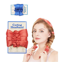 Heatless Curling Rod Headband DIY No Heat Curl Ribbon With Hair Clips