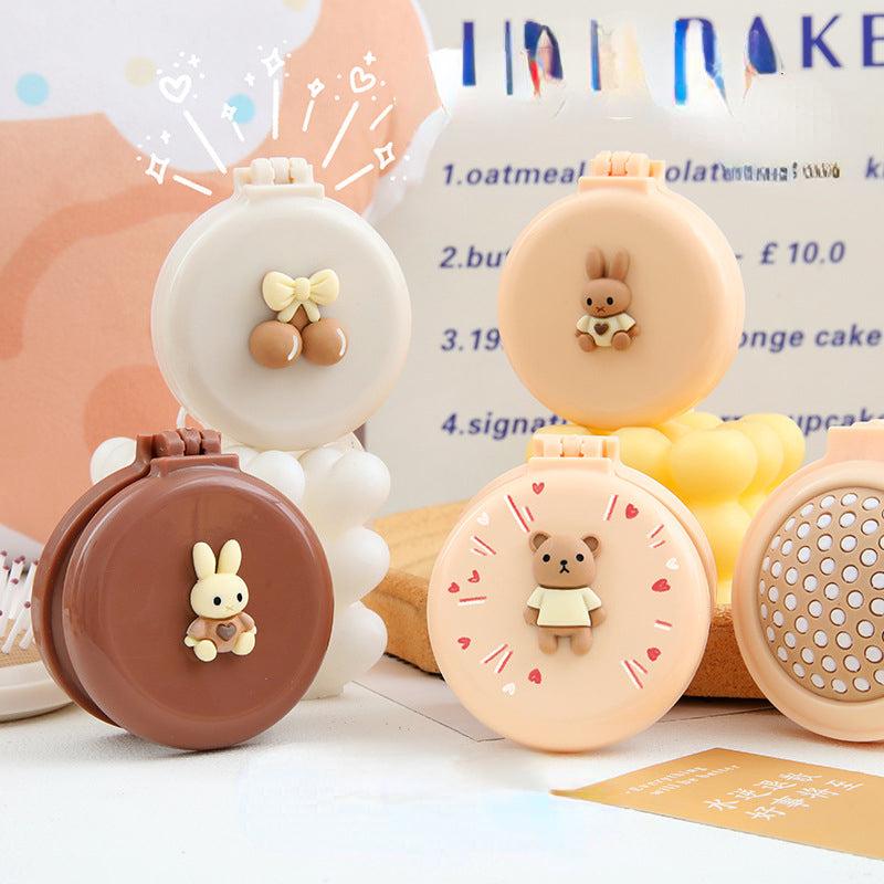 Portable Animal Air Cushion Comb with Mirror