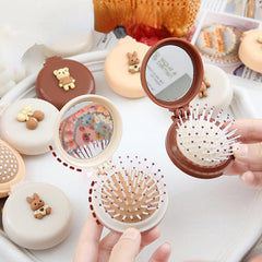 Portable Animal Air Cushion Comb with Mirror