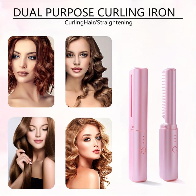 Portable Wireless Hair Straightener USB Charging